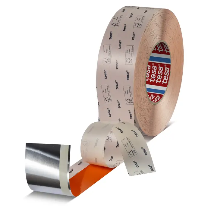 tesa EasySplice 51786 Detect Plus, 50m x 50mm, PV13, orange, 110µm