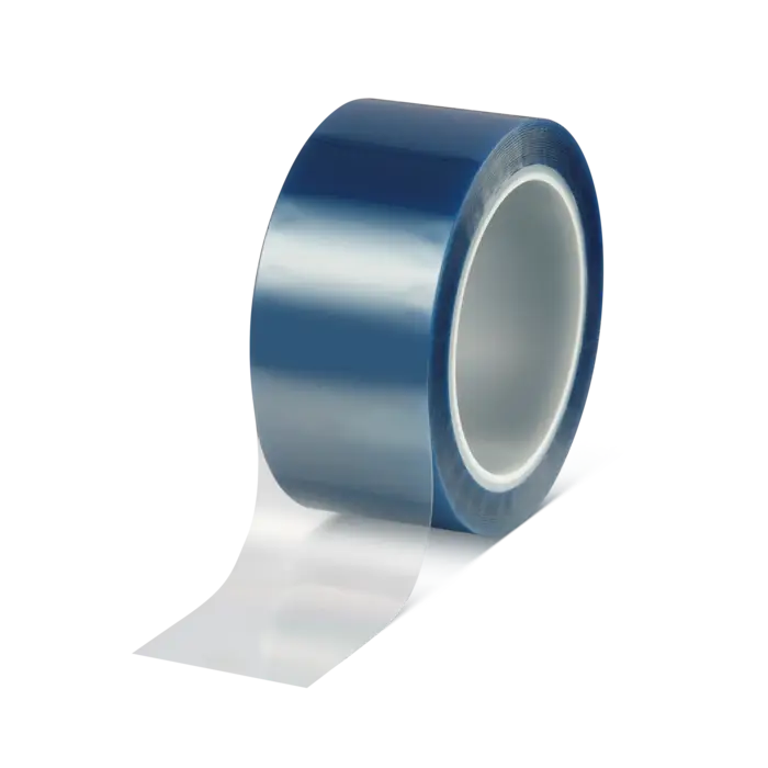 tesa EasySplice Printline 51100, 50m x 50mm, blau + transp. Spaltstreifen, 100µm
