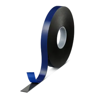 tesa ACXplus 70730 High Resistance, 10m x 1220mm, schwarz, Abd. Blau, Slitter, 2900µm